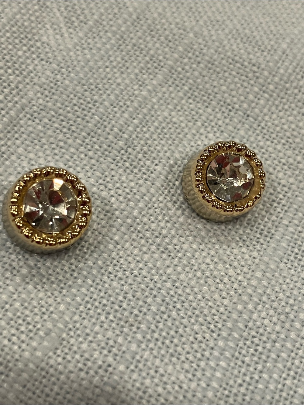 Gold-Tone & Clear Crystal Pin Set of 2